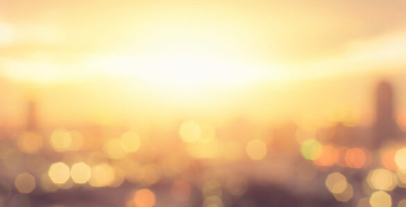 Summer,Sun,Blur,Golden,Hour,Sky,Sunset,With,City,Rooftop