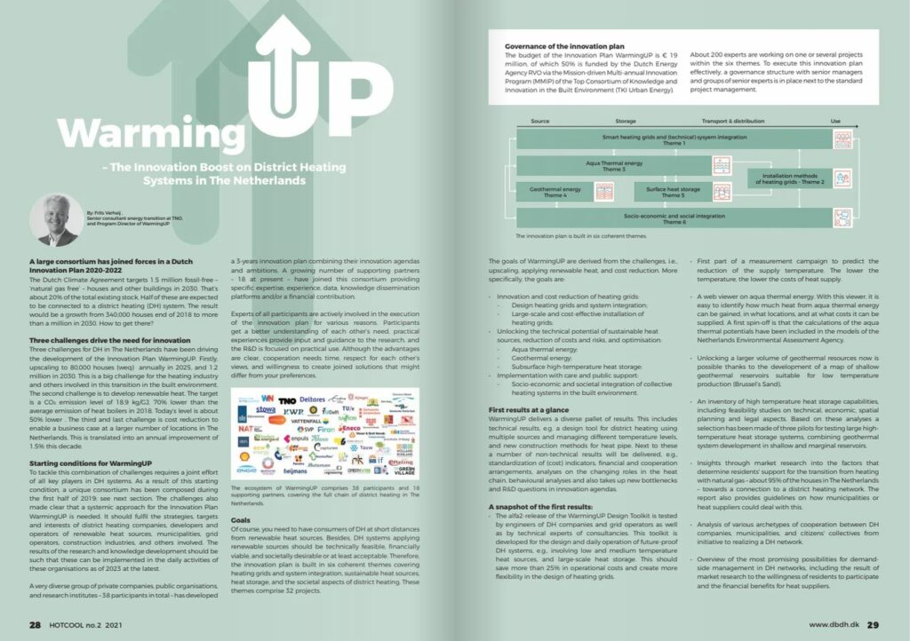 Warming up - the innovation boost on District Heating Systems in The Netherlands, HC no. 2-2021