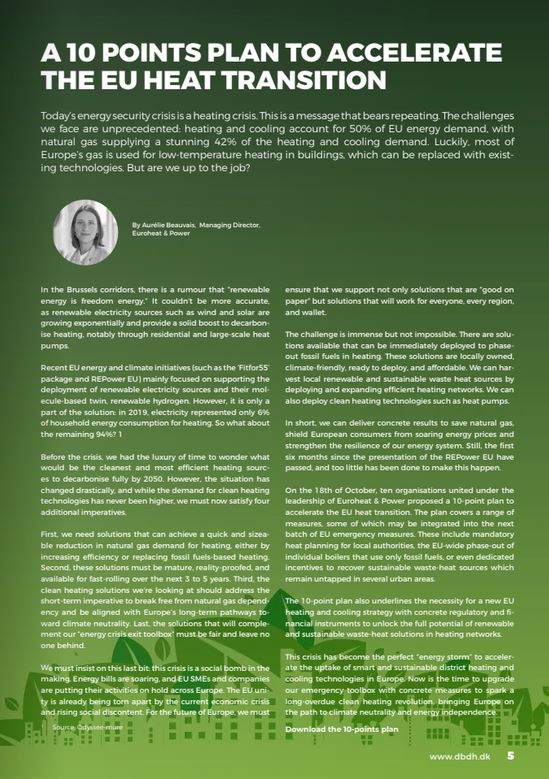 A 10 points plan to accelerate the EU heat transition, by Aurélie Beauvais