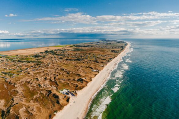 The beach-and co ast at Hvide Sande, Denmark