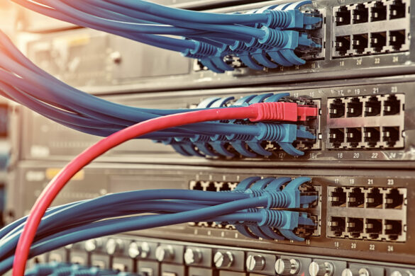 Information,Technology,Computer,Network,,Telecommunication,Ethernet,Cables,Connected,To,Internet