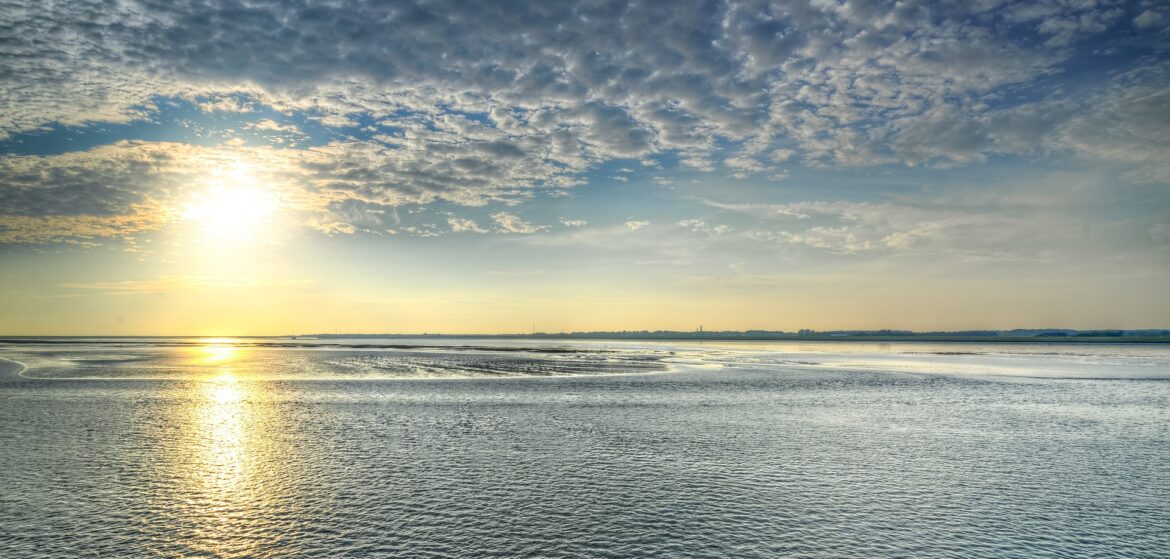 Waddenzee, Fryslan in the Netherlands