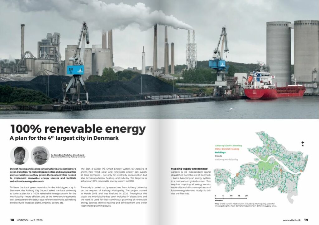 100 percent renewable energy - a plan for the 4th largest city in Denmark, Hot Cool, edition no. 2, 2020