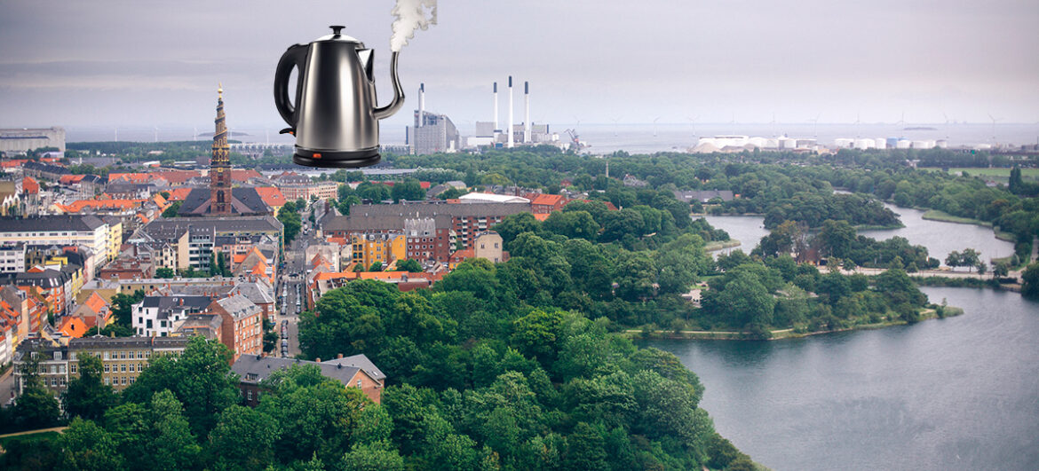 Electric kettle in a green energy system
