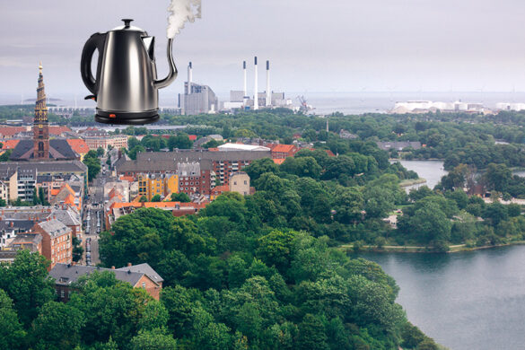 Electric kettle in a green energy system