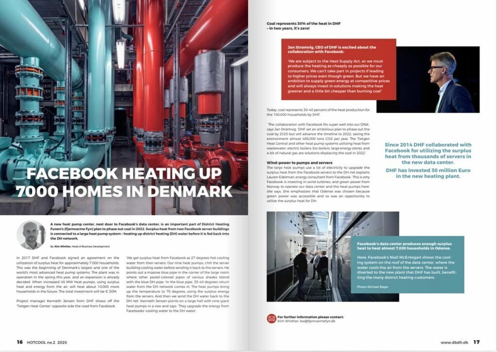 Facebook heating up 7,000 homes in Denmark, Hot Cool article, no. 2, 2020