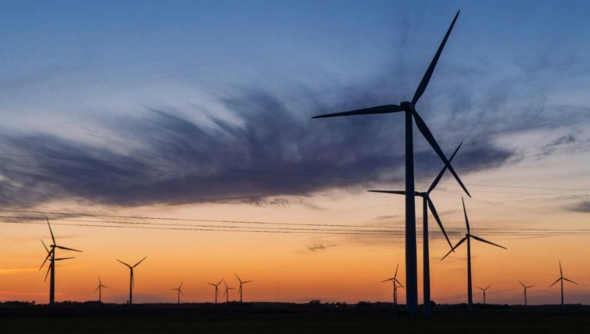 Windmills in the sunrise Windmills in the sunrise