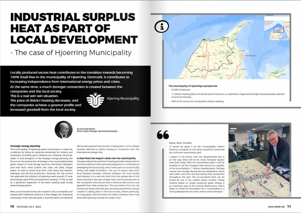 Industrial Surplus Heat as Part of Local Development - the case of Hjoerring Municipality, Hot Cool article by Poul Rask Nielsen