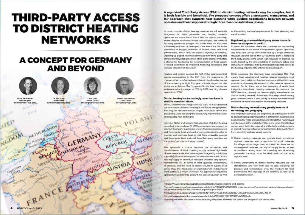 Third-party access to district heating networks