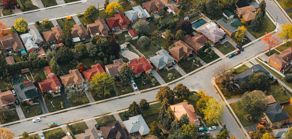 residential district in Canada