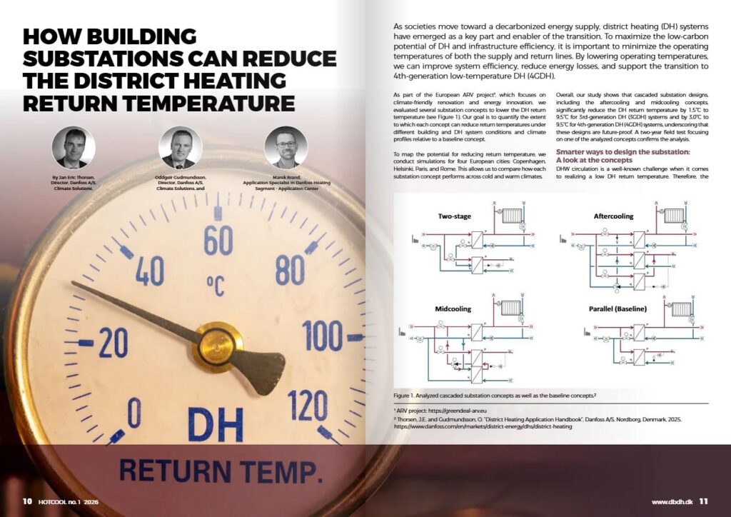 How building substaitions can reduce the return temperature
