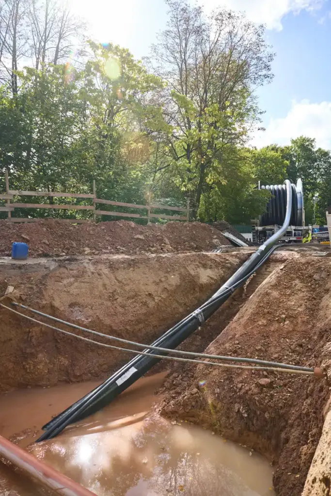 District heating pipelines without trenching_Brugg-Pipes