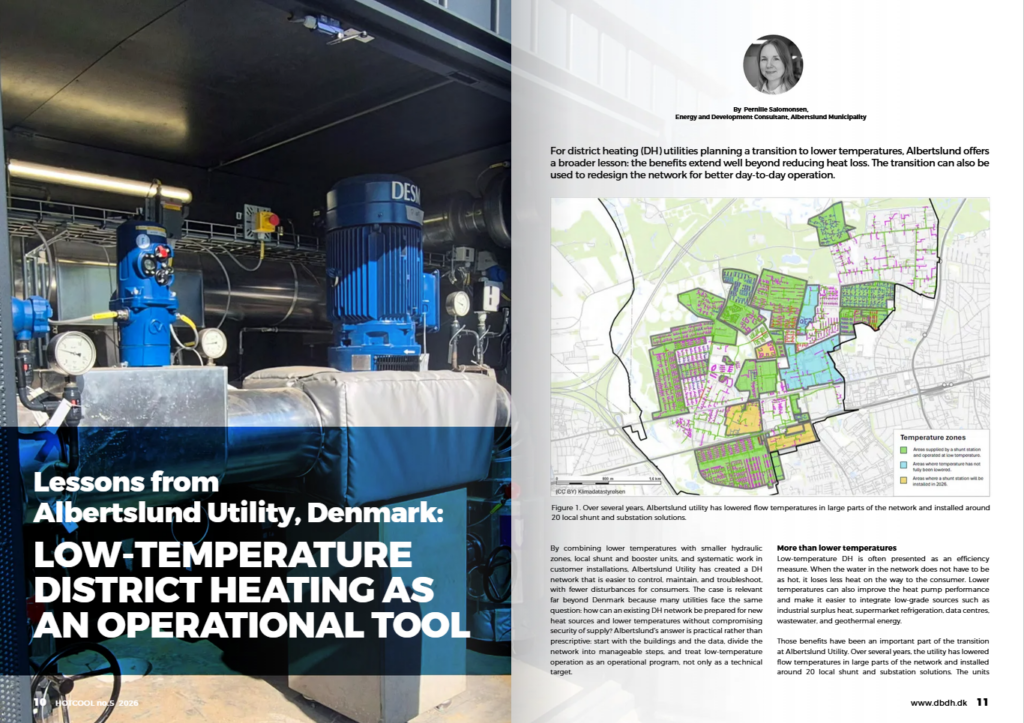 Lessons from Albertslund Utility, DK - Low-Temperature District Heating as an Operational Tool